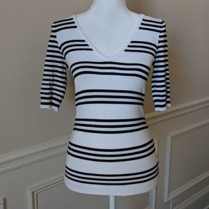 Black and white sweater